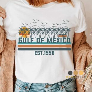 Gulf of Mexico 1550 vintage t-shirt with retro coastal design