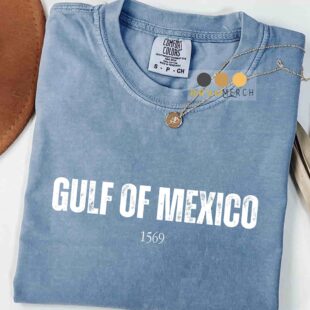 Gulf of Mexico 1569 distressed t-shirt – vintage typography apparel