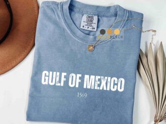 Gulf of Mexico 1569 distressed t-shirt – vintage typography apparel