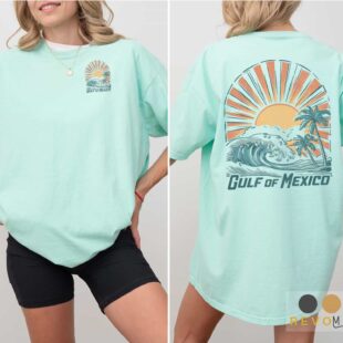 Retro surf culture apparel with tropical aesthetic