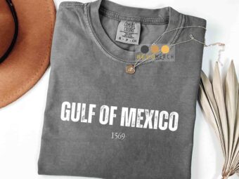 Premium Gulf of Mexico hoodie with classic distressed design