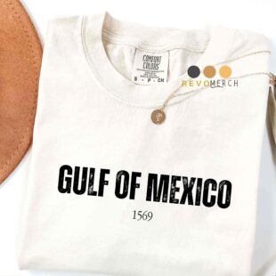 Gulf of Mexico 1569 distressed t-shirt – vintage typography apparel