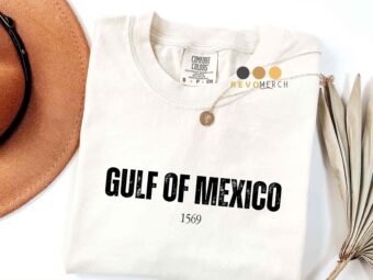 Gulf of Mexico 1569 distressed t-shirt – vintage typography apparel