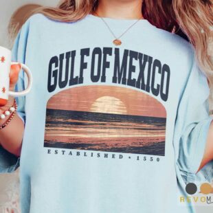 Old-school surf culture apparel with sunset-themed artwork