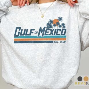 Retro beach hoodie featuring classic Gulf Coast typography